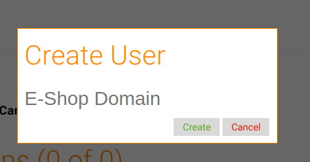 Create Eshop Domain