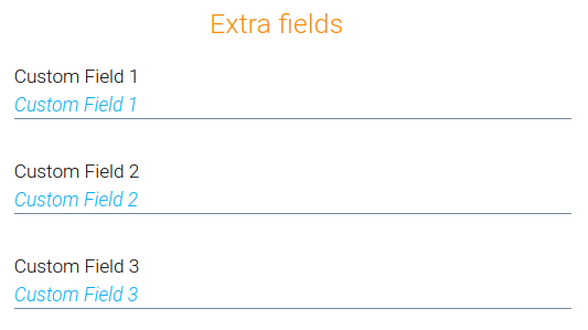 Custom Fields Contact